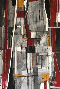 Asma Baig, Geometry Of Emotions, 36 x 24 Inches, Oil on Canvas, Abstract Paintings, AC-ASMBG-006 Asma Baig, Geometry Of Emotions, 36 x 24 Inches, Oil on Canvas, Abstract Paintings, AC-ASMBG-006